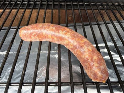 bdo grilled sausage|smoking sausage in a smoker.